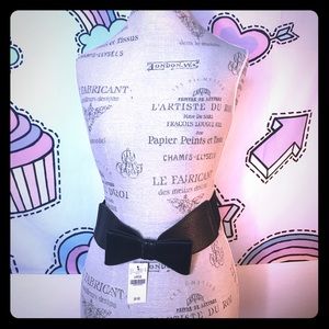 Wet Seal Black Bow Belt *NWT*